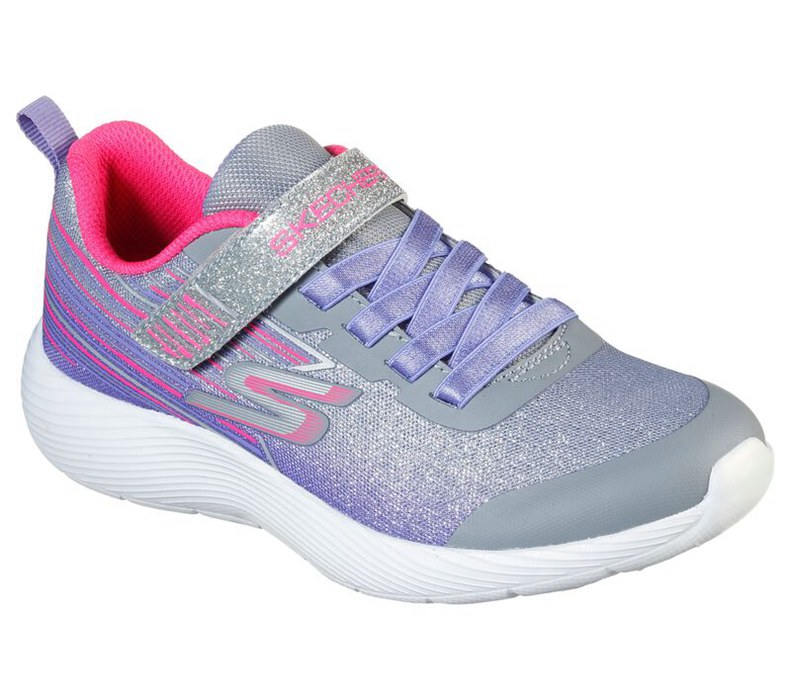 Skechers Flickor Grå/Olika Färger Sneakers - Dyna-Lite - Shimmer Streaks - Sverige (STZXK-0134)